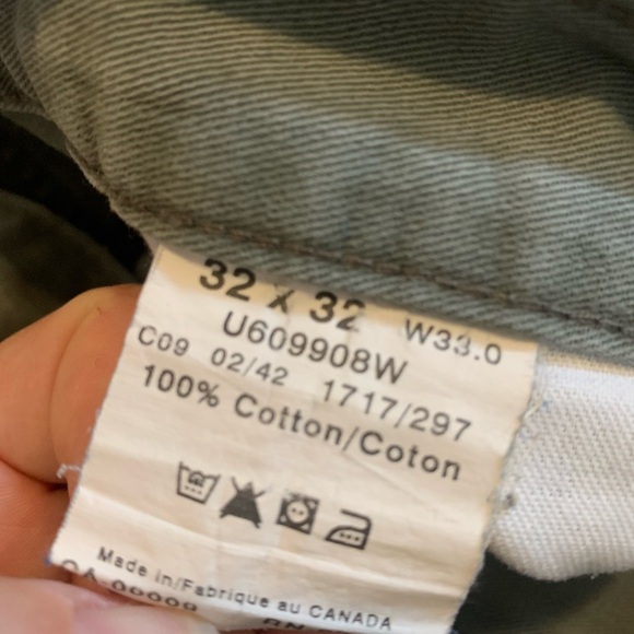 Denver Hayes Men's Cargo/Carpenter Pants - 32x32 - Gray/Green - Picture 3 of 7